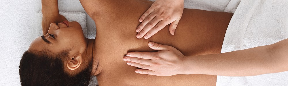 Woman having massage